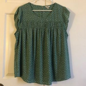 Q&A Bessy Smocking Detail Blouse